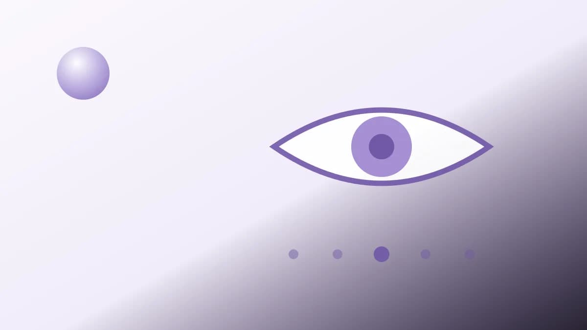 EMDR terapisi illüstrasyonu: göz ve iki yönlü izleme noktaları